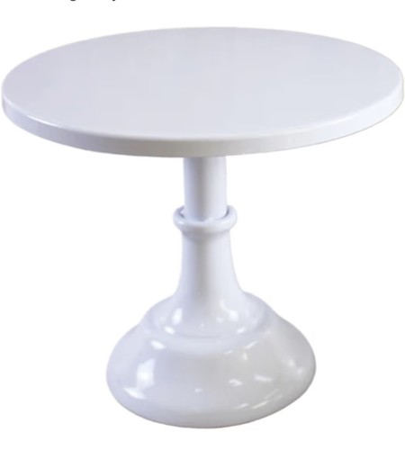 Metal cake stand - stand, white