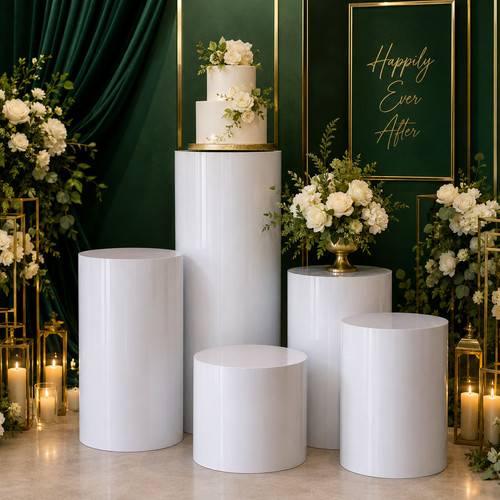 5pcs metal plinth - 5pcs, cylinder
