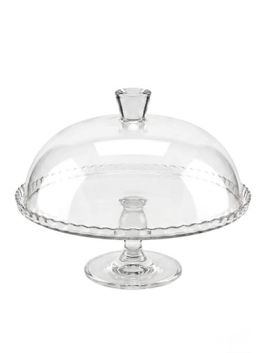 Large glass cake - glass, stand