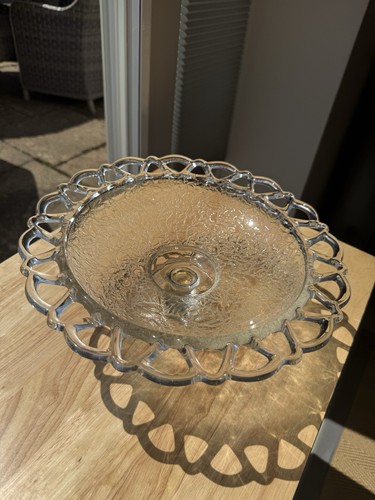 Vintage clear pressed glass - clear,