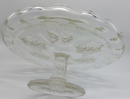 Vintage glass cake stand - vintage,